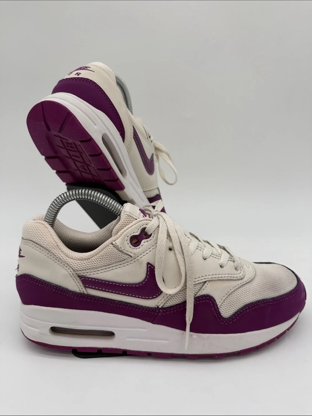 Nike Air Max 1 GS 'White Viotech' Youth Size 6